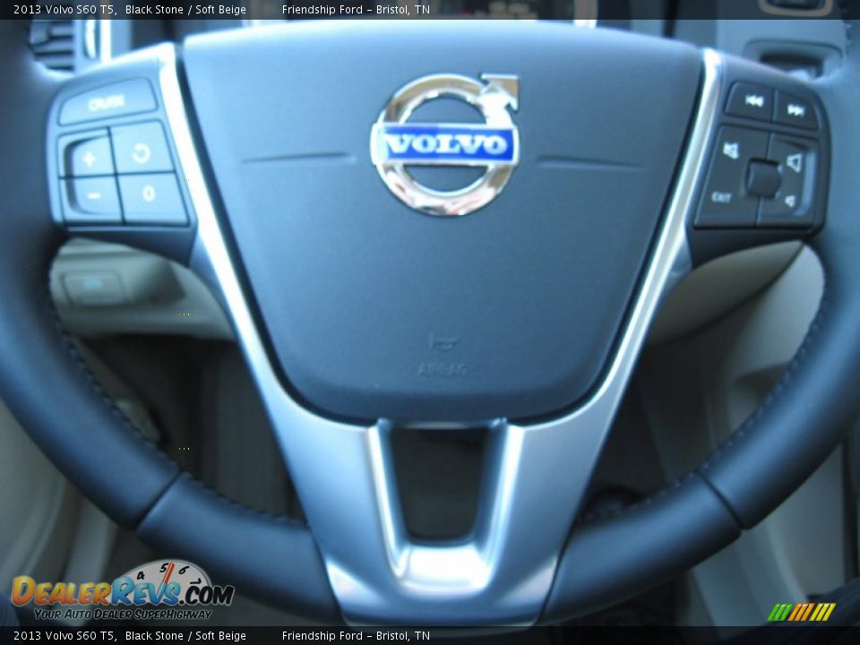 2013 Volvo S60 T5 Black Stone / Soft Beige Photo #30
