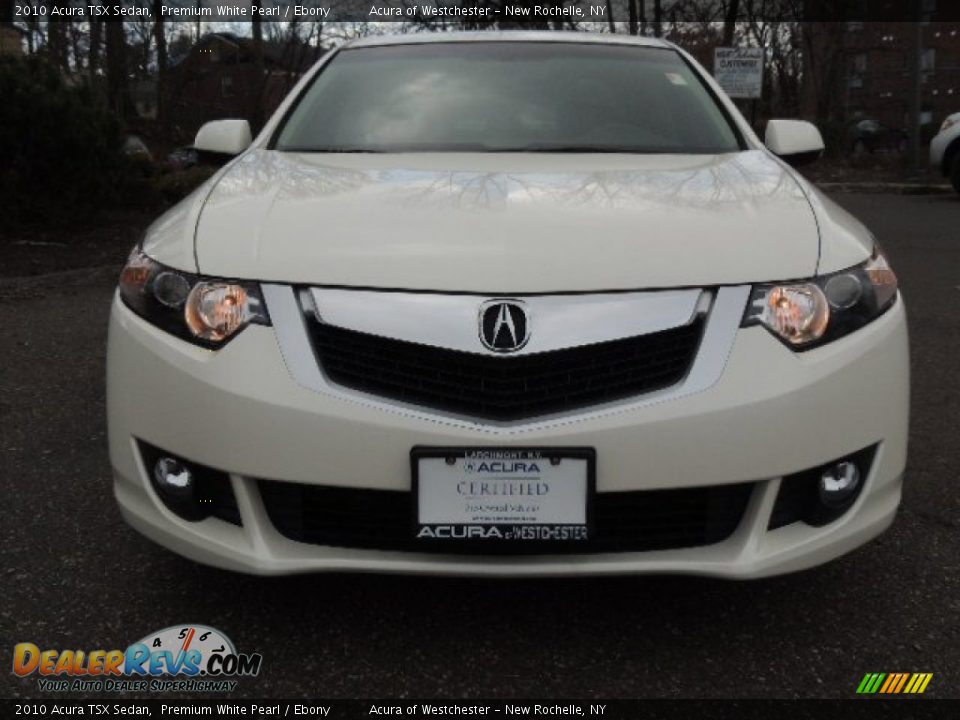 2010 Acura TSX Sedan Premium White Pearl / Ebony Photo #2