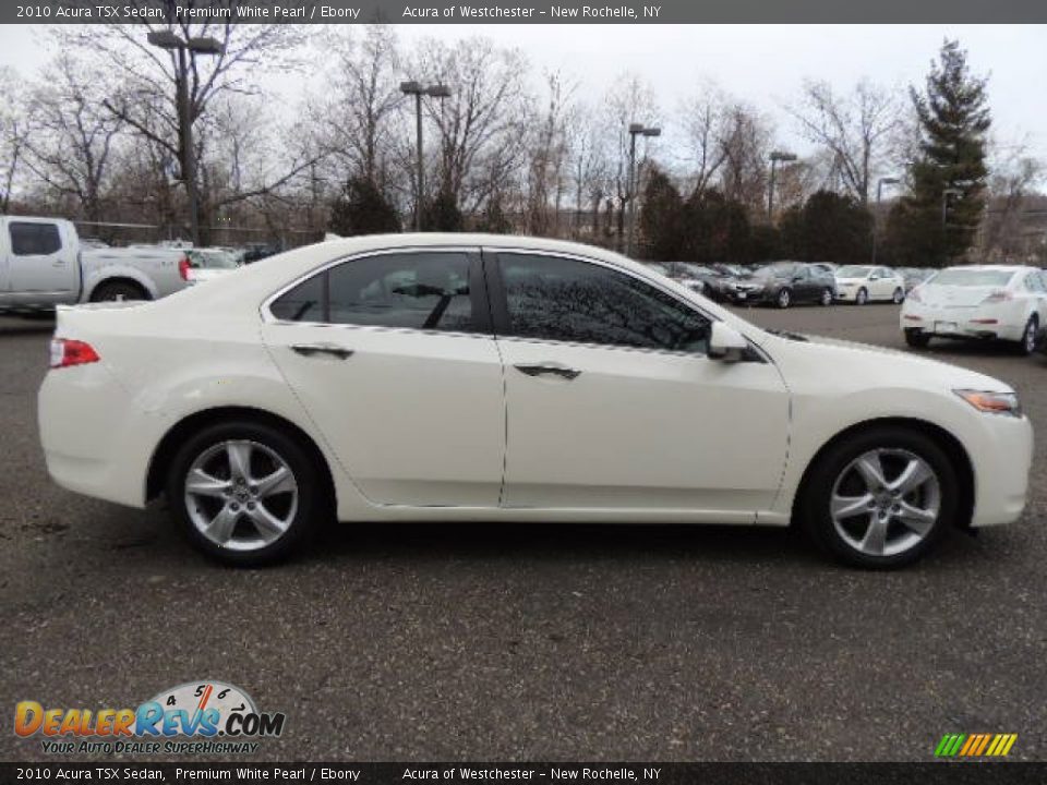 2010 Acura TSX Sedan Premium White Pearl / Ebony Photo #4