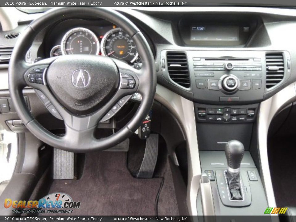 2010 Acura TSX Sedan Premium White Pearl / Ebony Photo #13