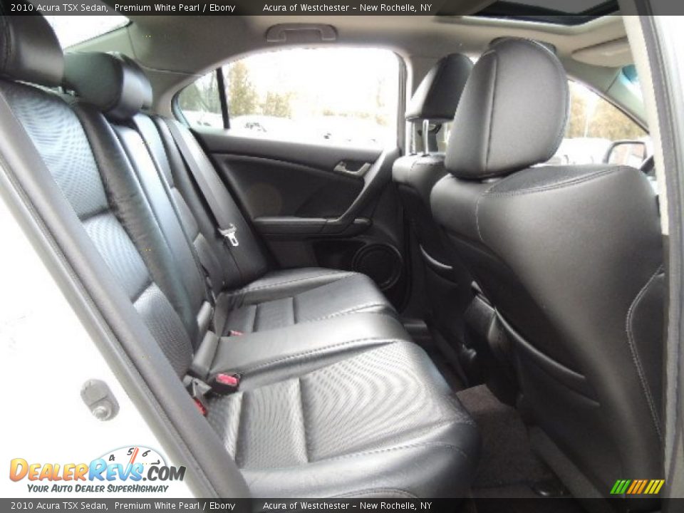 2010 Acura TSX Sedan Premium White Pearl / Ebony Photo #21