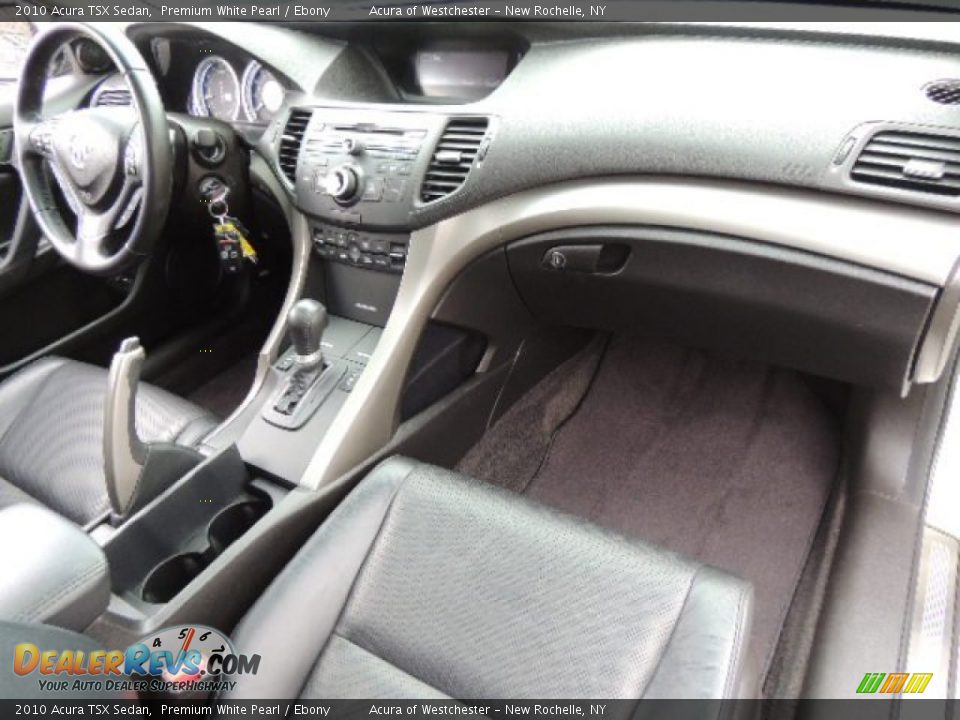 2010 Acura TSX Sedan Premium White Pearl / Ebony Photo #24