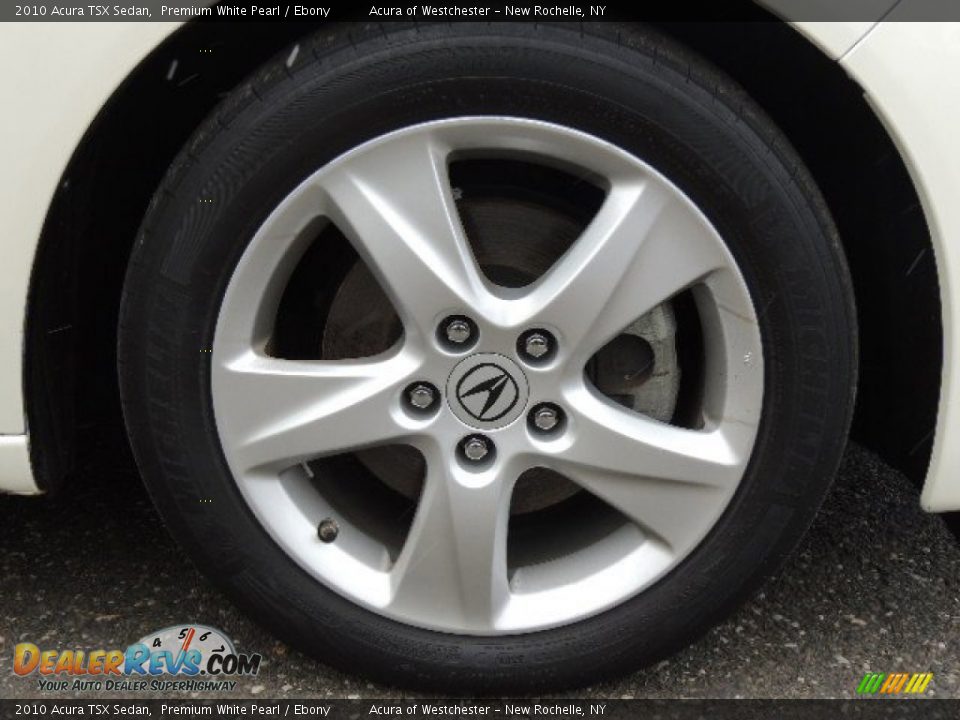 2010 Acura TSX Sedan Premium White Pearl / Ebony Photo #27