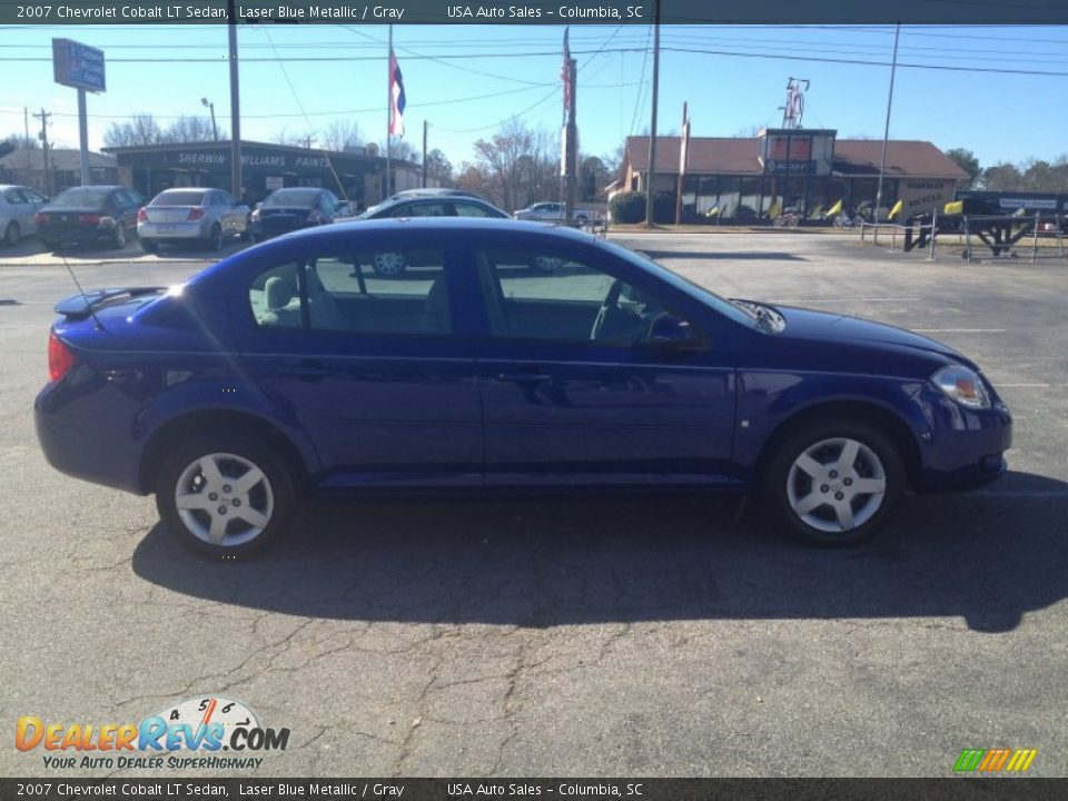 2007 Chevrolet Cobalt LT Sedan Laser Blue Metallic / Gray Photo #4