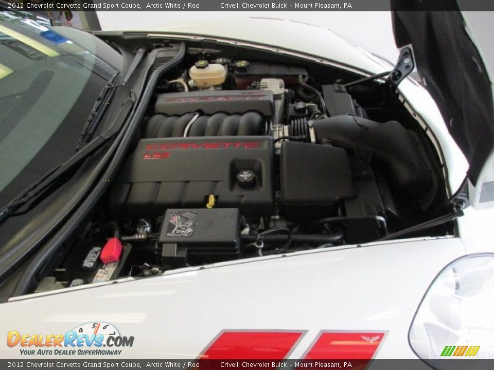 2012 Chevrolet Corvette Grand Sport Coupe Arctic White / Red Photo #11