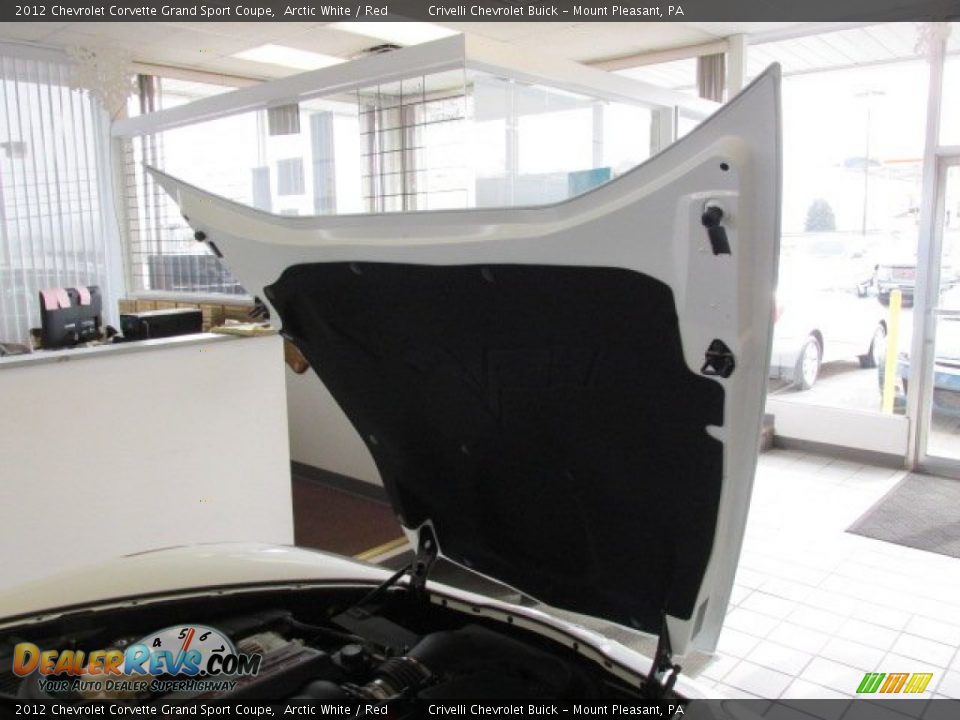 2012 Chevrolet Corvette Grand Sport Coupe Arctic White / Red Photo #12