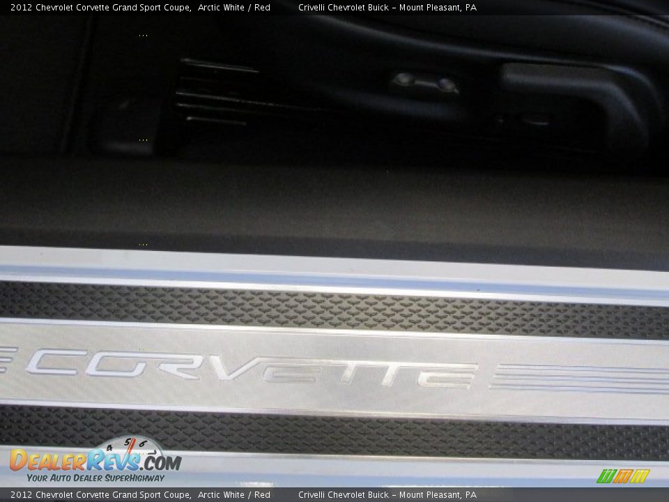 2012 Chevrolet Corvette Grand Sport Coupe Arctic White / Red Photo #15