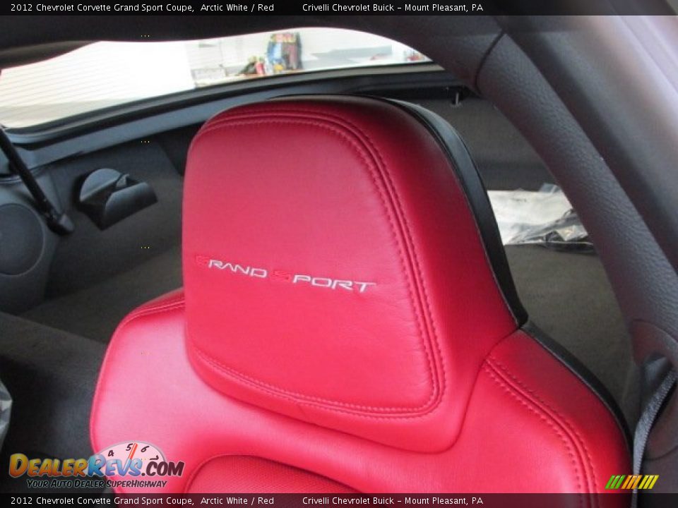 2012 Chevrolet Corvette Grand Sport Coupe Arctic White / Red Photo #20