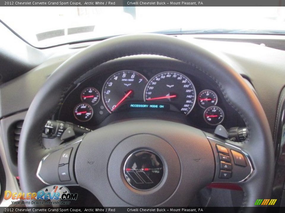 2012 Chevrolet Corvette Grand Sport Coupe Steering Wheel Photo #21