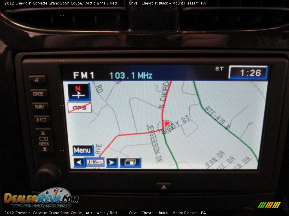 Navigation of 2012 Chevrolet Corvette Grand Sport Coupe Photo #23