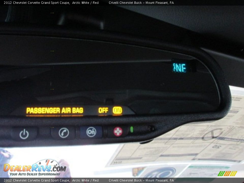 2012 Chevrolet Corvette Grand Sport Coupe Arctic White / Red Photo #26