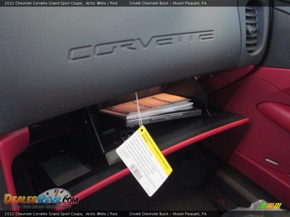 2012 Chevrolet Corvette Grand Sport Coupe Arctic White / Red Photo #28