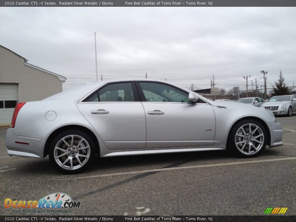 2010 Cadillac CTS -V Sedan Radiant Silver Metallic / Ebony Photo #5