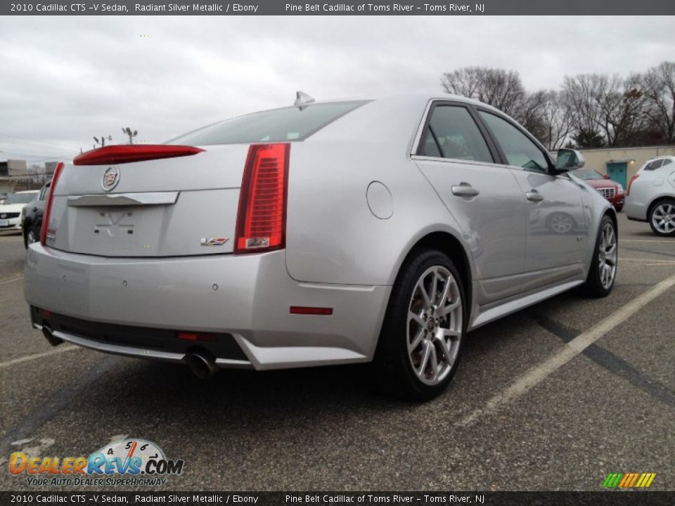 2010 Cadillac CTS -V Sedan Radiant Silver Metallic / Ebony Photo #6
