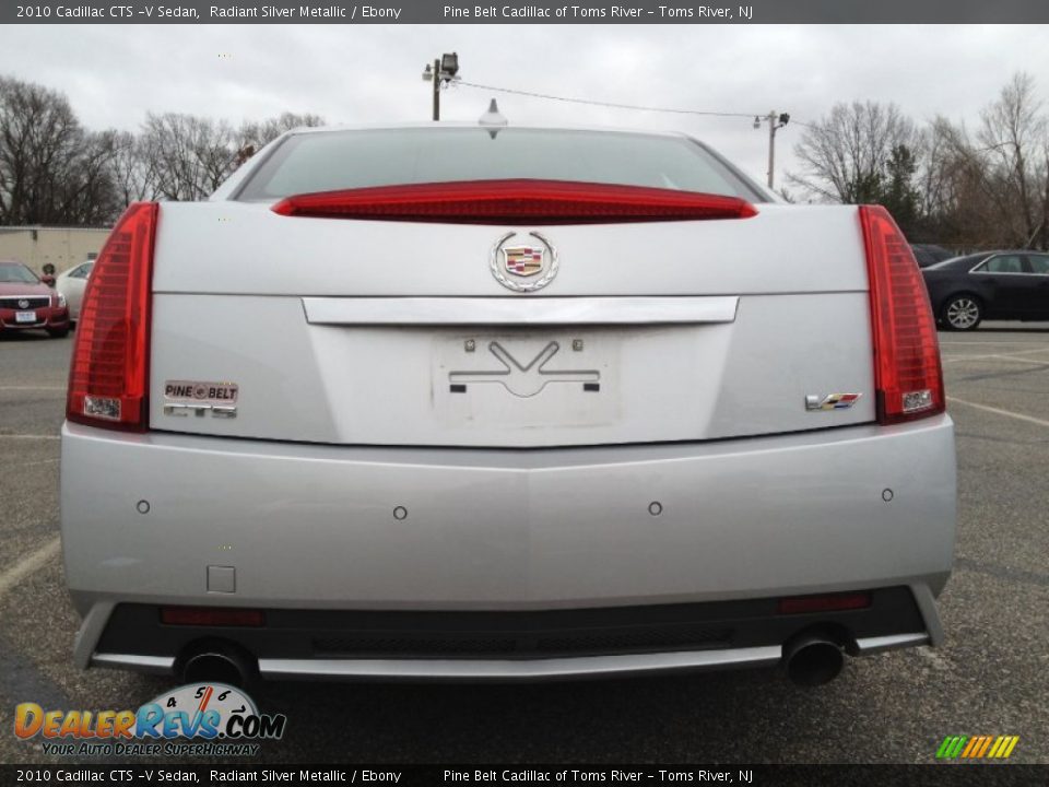 2010 Cadillac CTS -V Sedan Radiant Silver Metallic / Ebony Photo #8