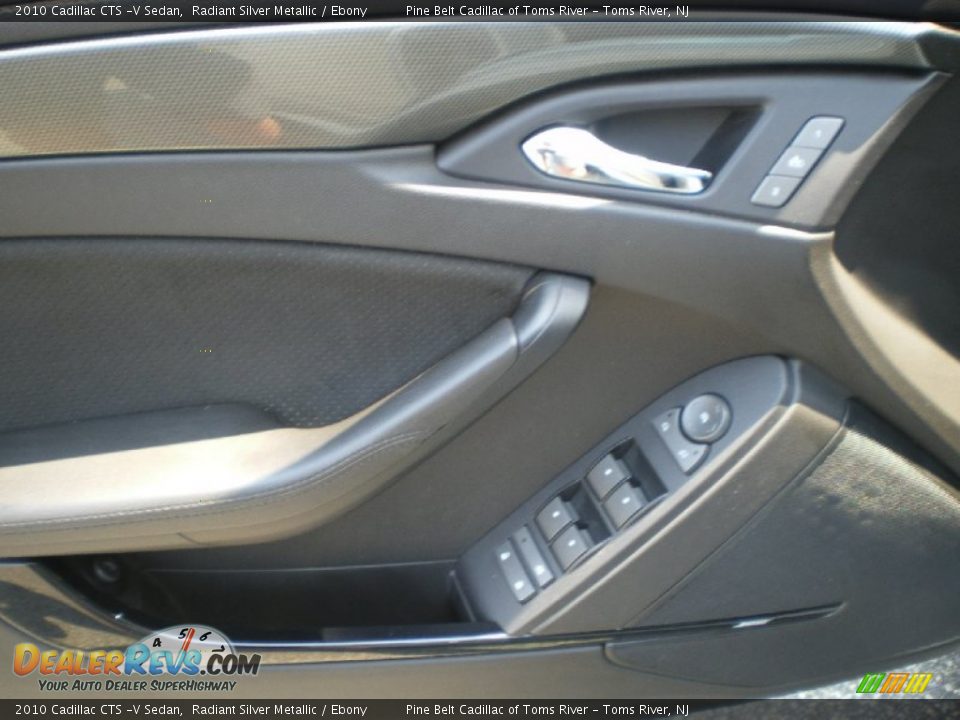 2010 Cadillac CTS -V Sedan Radiant Silver Metallic / Ebony Photo #12