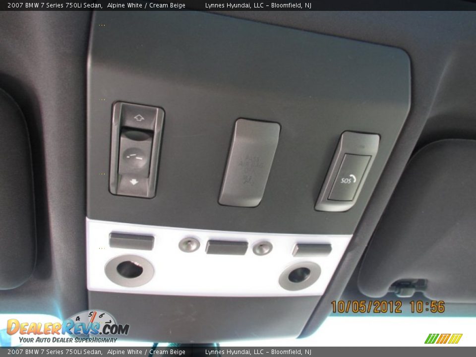 2007 BMW 7 Series 750Li Sedan Alpine White / Cream Beige Photo #24