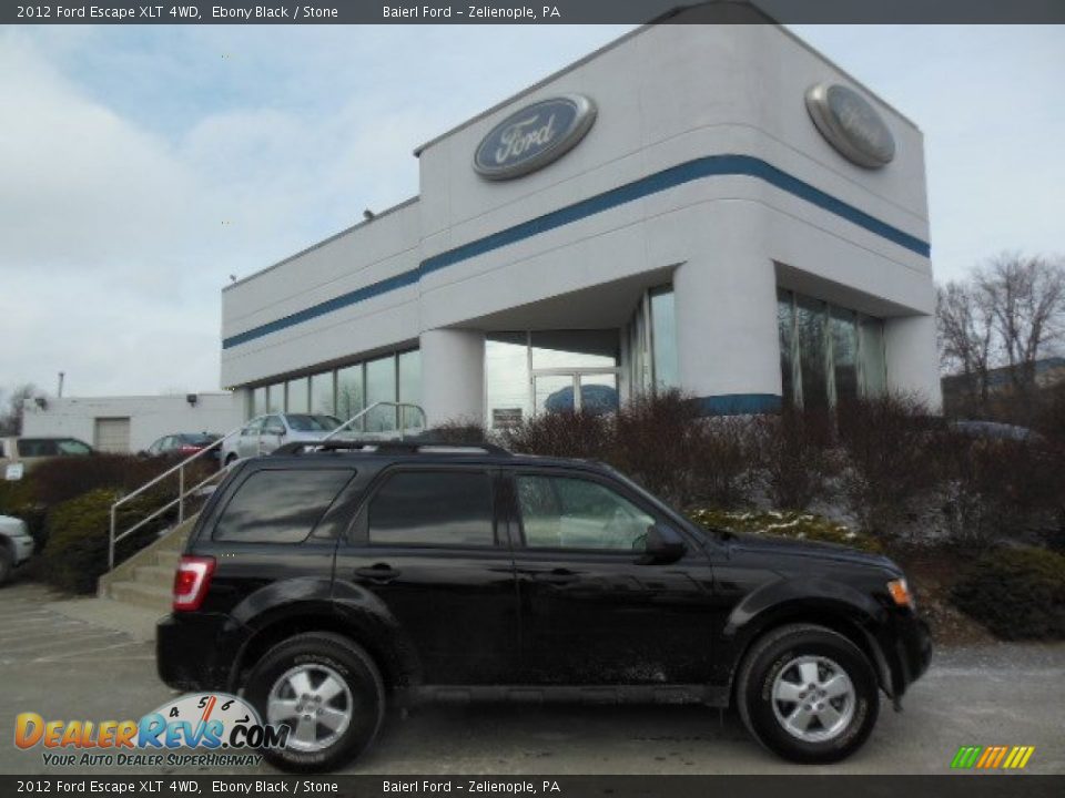 2012 Ford Escape XLT 4WD Ebony Black / Stone Photo #1