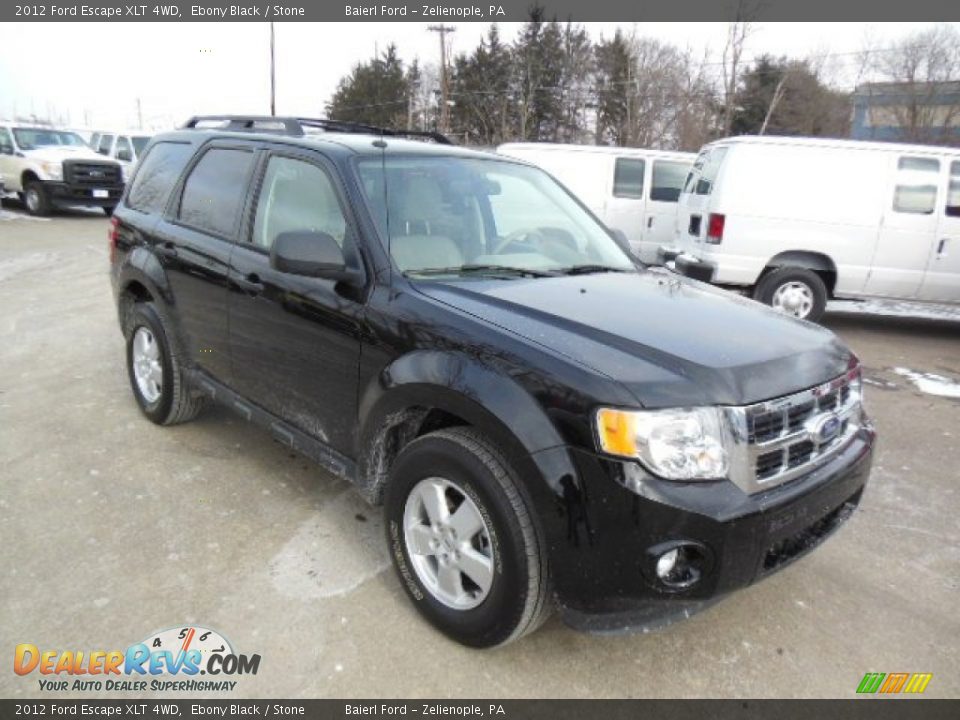 2012 Ford Escape XLT 4WD Ebony Black / Stone Photo #2
