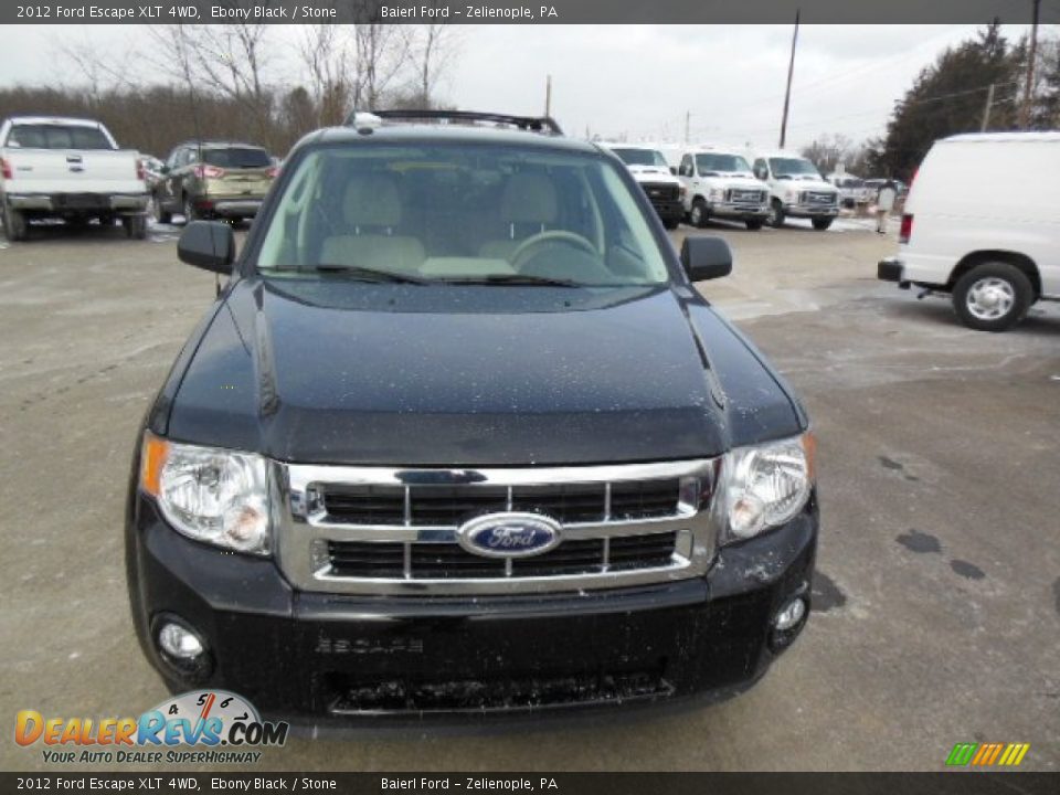 2012 Ford Escape XLT 4WD Ebony Black / Stone Photo #3