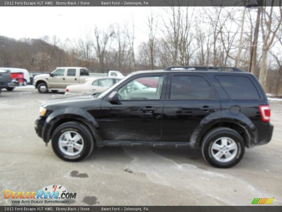 2012 Ford Escape XLT 4WD Ebony Black / Stone Photo #5