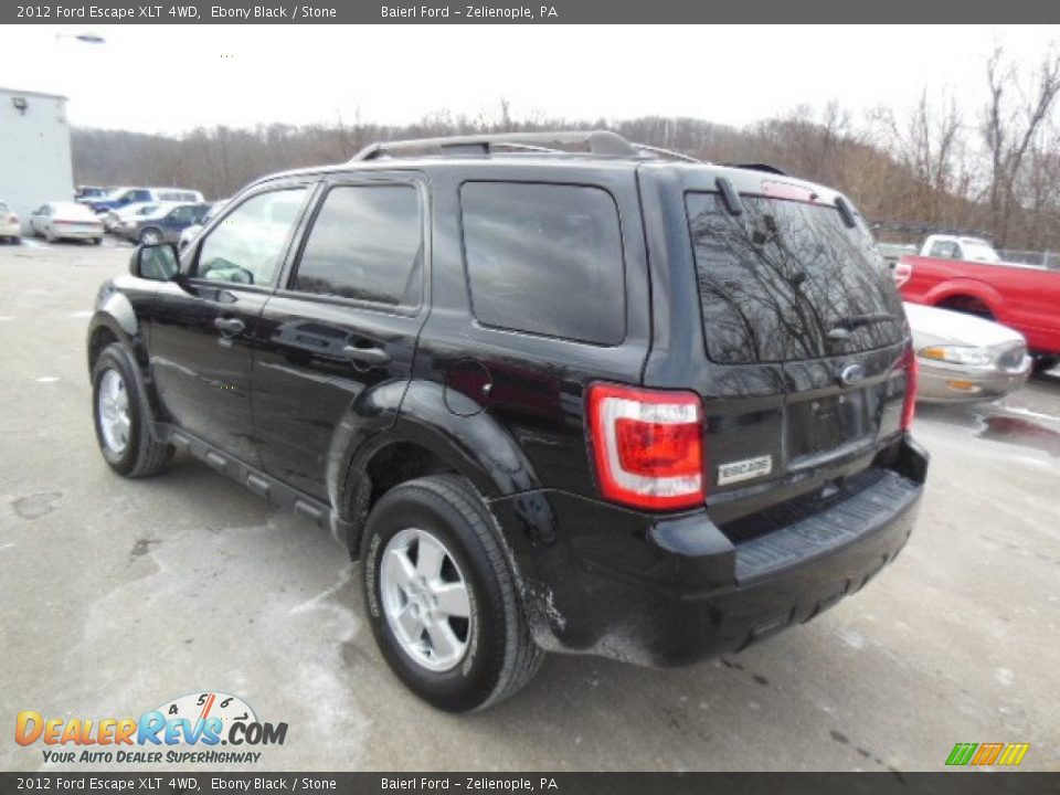 2012 Ford Escape XLT 4WD Ebony Black / Stone Photo #6