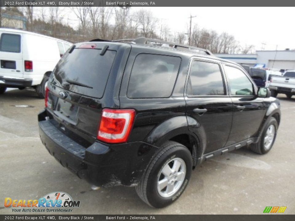 2012 Ford Escape XLT 4WD Ebony Black / Stone Photo #8
