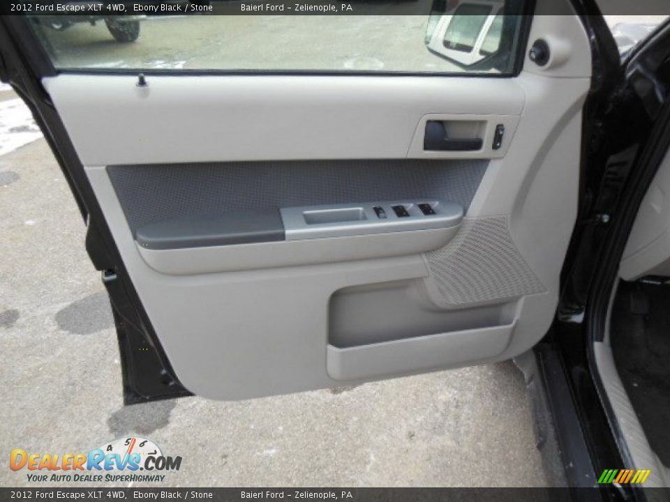 2012 Ford Escape XLT 4WD Ebony Black / Stone Photo #12