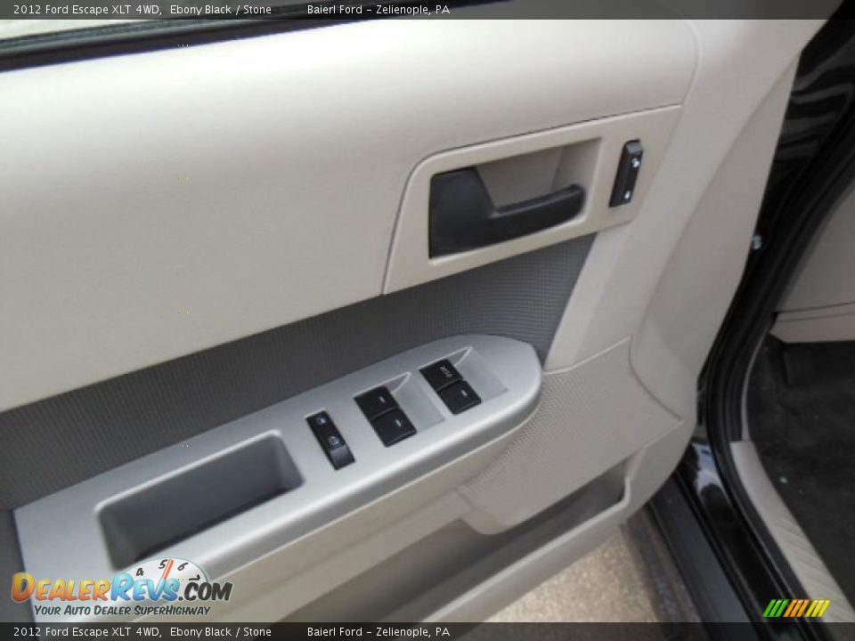 2012 Ford Escape XLT 4WD Ebony Black / Stone Photo #14