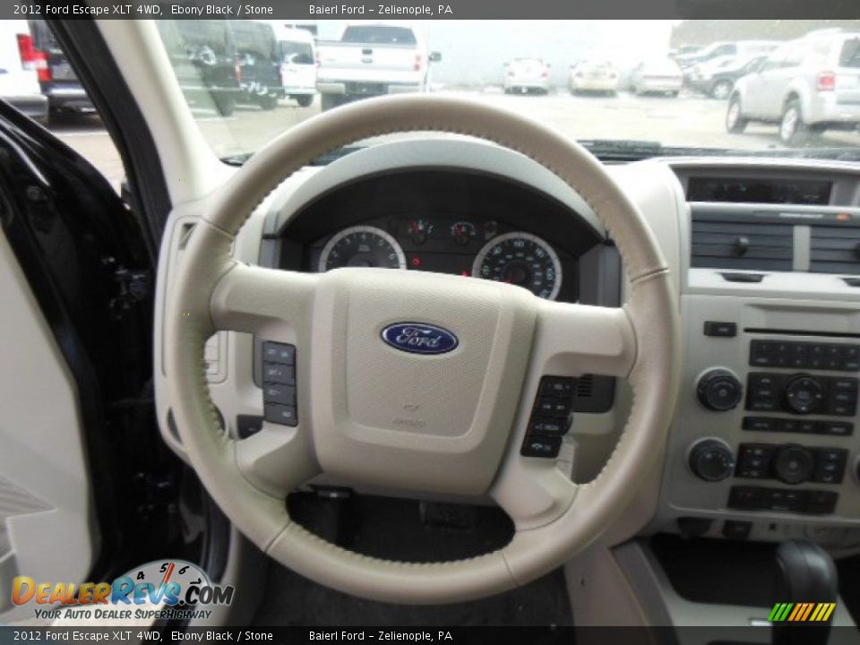 2012 Ford Escape XLT 4WD Ebony Black / Stone Photo #18