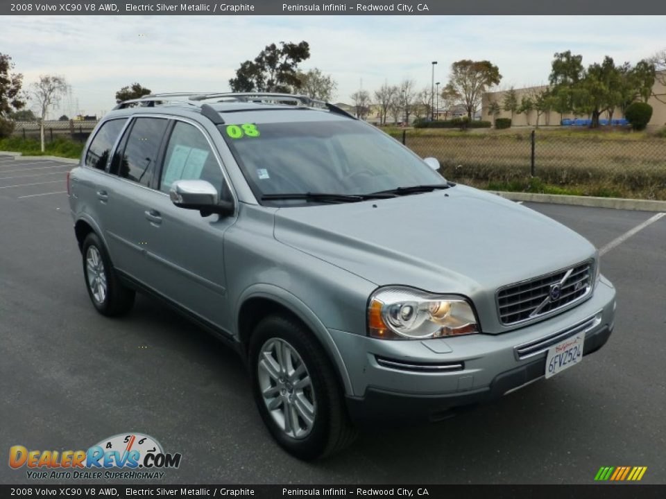 2008 Volvo XC90 V8 AWD Electric Silver Metallic / Graphite Photo #1