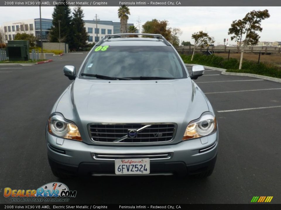 2008 Volvo XC90 V8 AWD Electric Silver Metallic / Graphite Photo #2