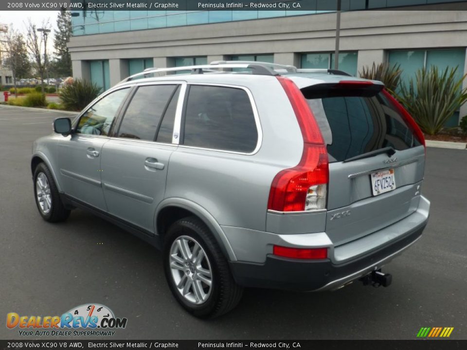 2008 Volvo XC90 V8 AWD Electric Silver Metallic / Graphite Photo #5