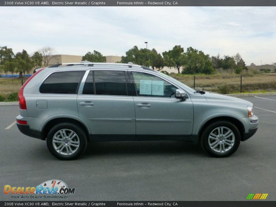 2008 Volvo XC90 V8 AWD Electric Silver Metallic / Graphite Photo #8
