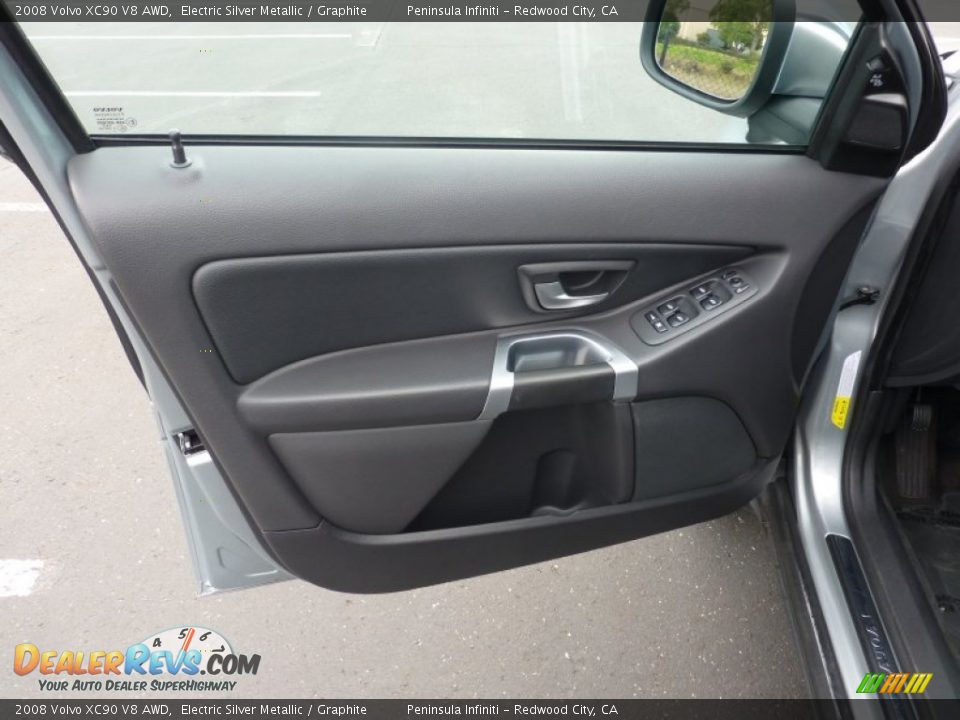 2008 Volvo XC90 V8 AWD Electric Silver Metallic / Graphite Photo #12
