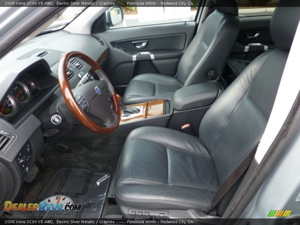 2008 Volvo XC90 V8 AWD Electric Silver Metallic / Graphite Photo #13