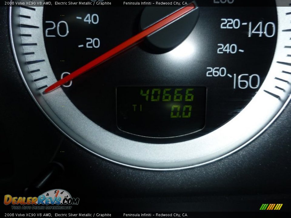 2008 Volvo XC90 V8 AWD Electric Silver Metallic / Graphite Photo #26