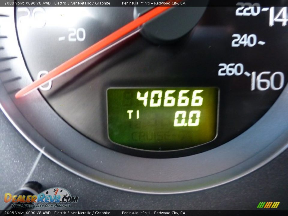 2008 Volvo XC90 V8 AWD Electric Silver Metallic / Graphite Photo #27