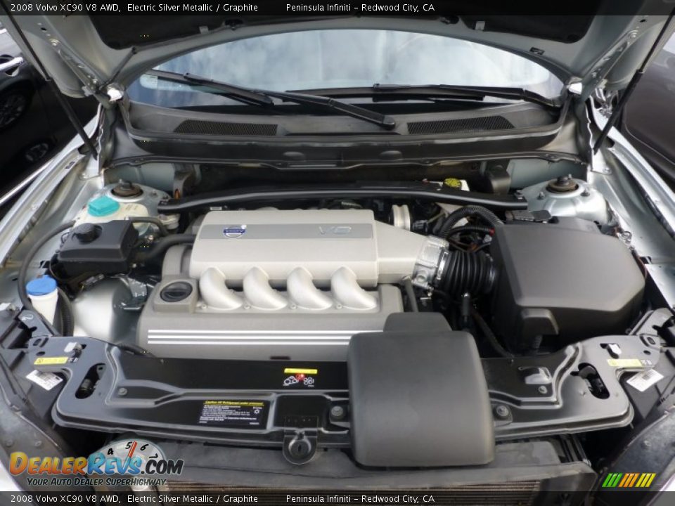 2008 Volvo XC90 V8 AWD Electric Silver Metallic / Graphite Photo #31