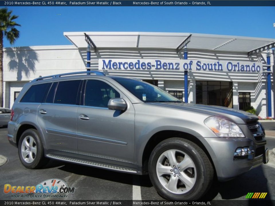 2010 Mercedes-Benz GL 450 4Matic Palladium Silver Metallic / Black Photo #1