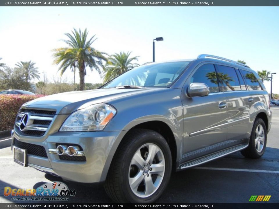 2010 Mercedes-Benz GL 450 4Matic Palladium Silver Metallic / Black Photo #3