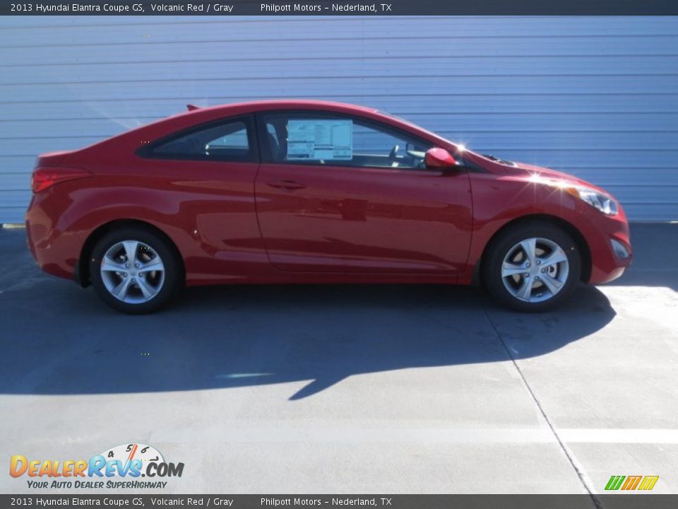 2013 Hyundai Elantra Coupe GS Volcanic Red / Gray Photo #2