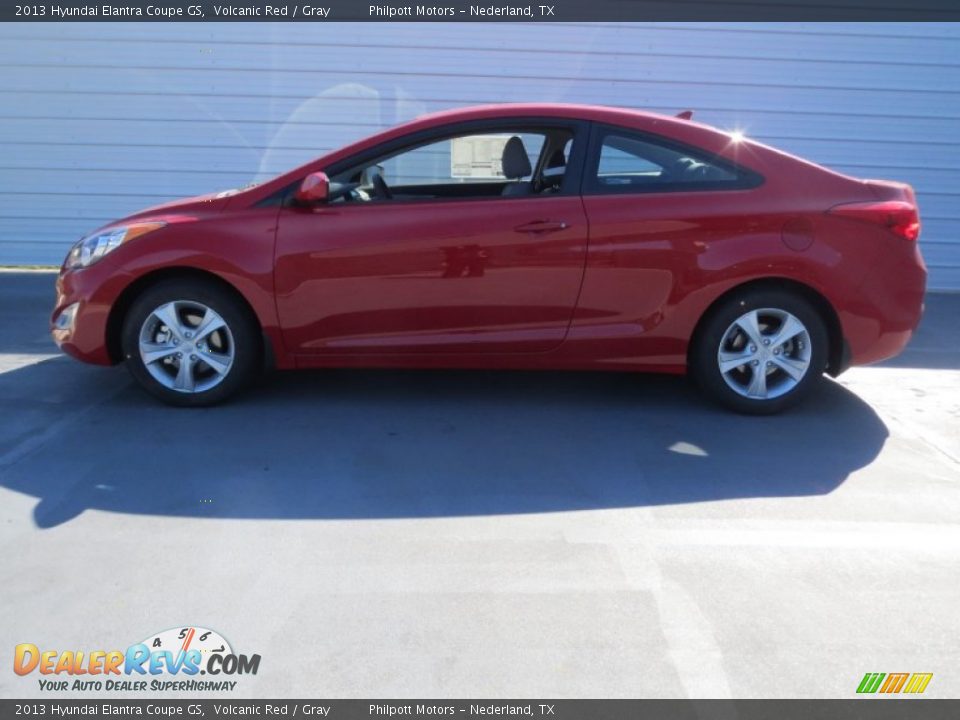 2013 Hyundai Elantra Coupe GS Volcanic Red / Gray Photo #5