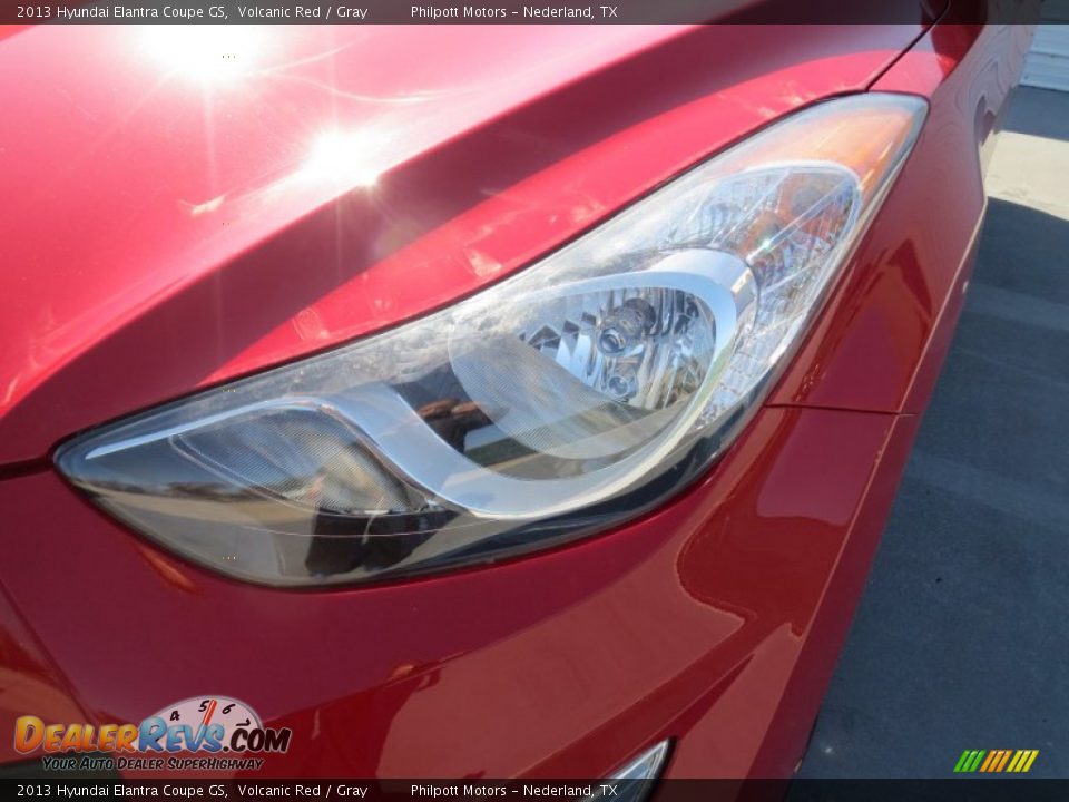 2013 Hyundai Elantra Coupe GS Volcanic Red / Gray Photo #8