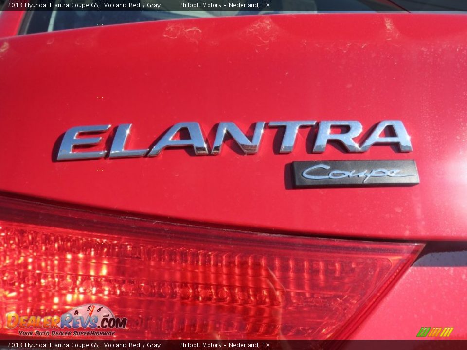2013 Hyundai Elantra Coupe GS Volcanic Red / Gray Photo #13