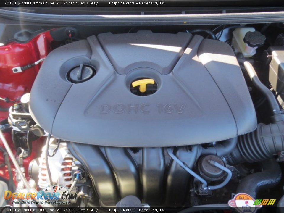 2013 Hyundai Elantra Coupe GS Volcanic Red / Gray Photo #15