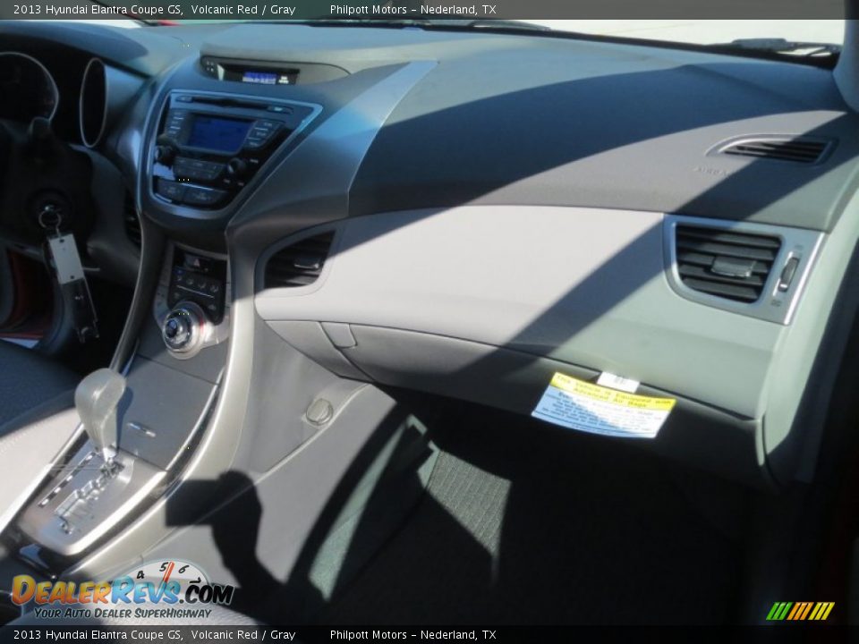 2013 Hyundai Elantra Coupe GS Volcanic Red / Gray Photo #16