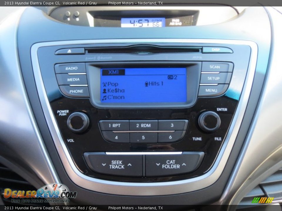 2013 Hyundai Elantra Coupe GS Volcanic Red / Gray Photo #24