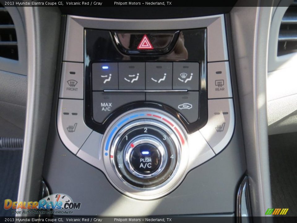 2013 Hyundai Elantra Coupe GS Volcanic Red / Gray Photo #25