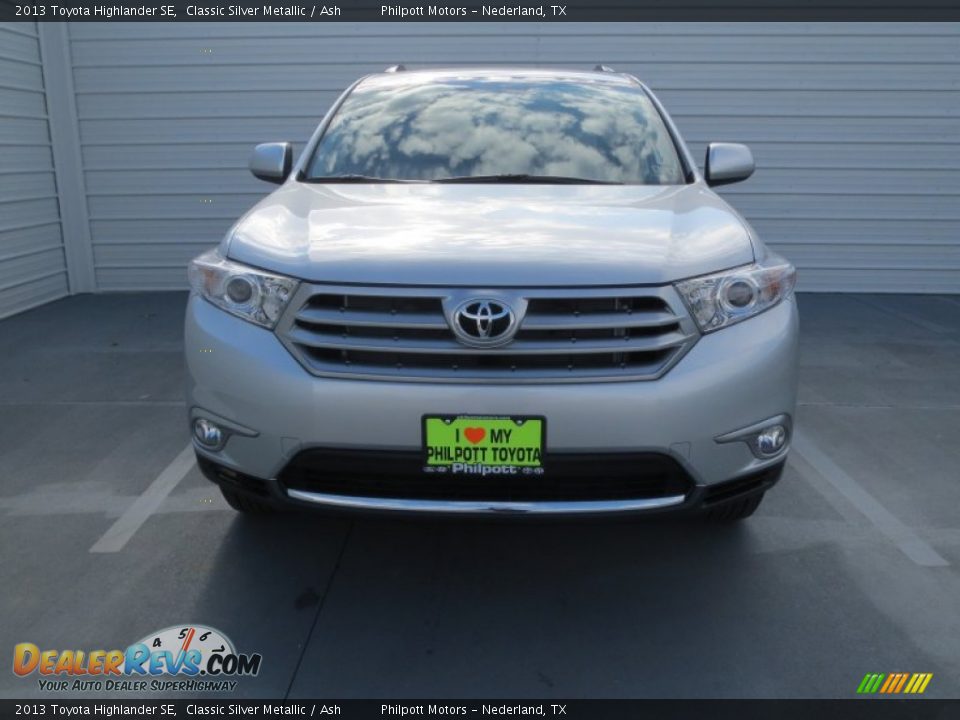 2013 Toyota Highlander SE Classic Silver Metallic / Ash Photo #7